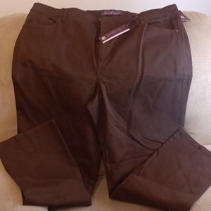 Gloria Vanderbilt Amanda Dark Wood Jeans Size 22W